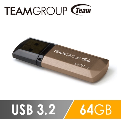 Team十銓科技 C155 USB3.2璀璨星砂碟-琥珀金-64GB