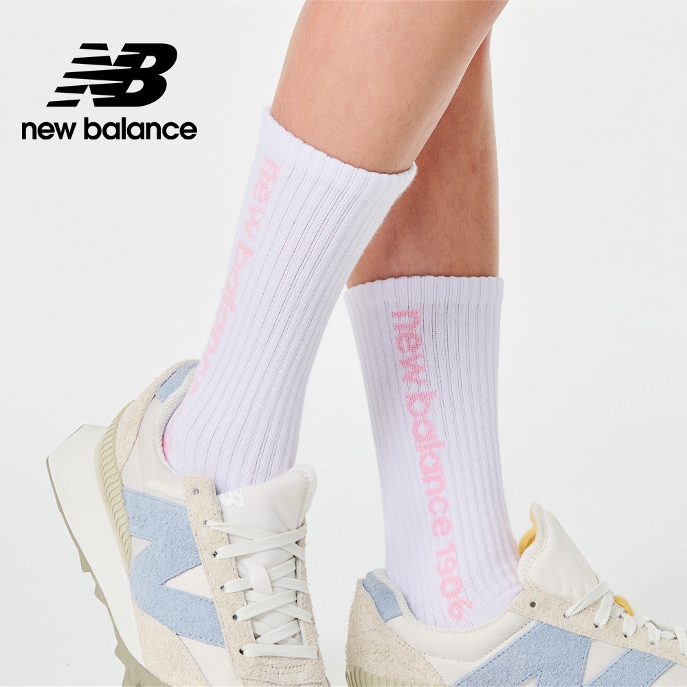 [New Balance]NB中長襪_中性_白色_LAS23261AWH