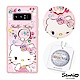 三麗鷗 Kitty Samsung Note8 施華彩鑽減震指環扣手機殼-寶石凱蒂 product thumbnail 2