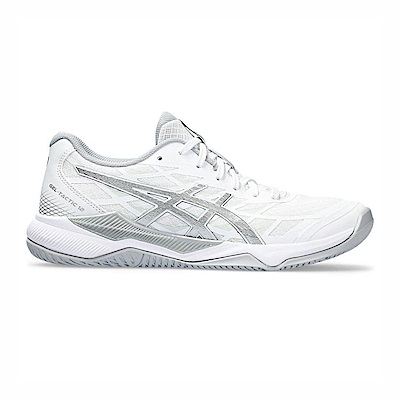 Asics GEL-Tactic 12 [1072A092-100] 男女 排球鞋 室內 運動 穩定 支撐 緩震 白銀