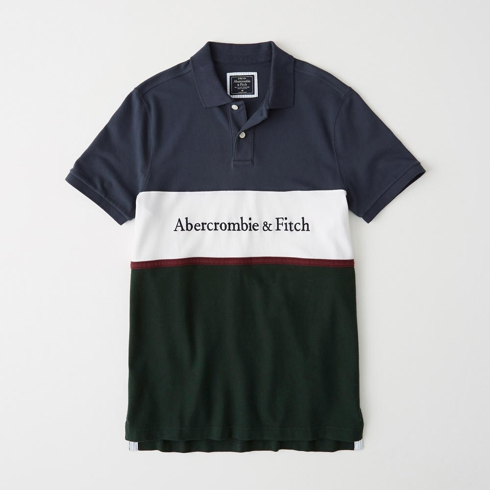 AF Abercrombie & Fitch A&F 短袖POLO 黑色 1340