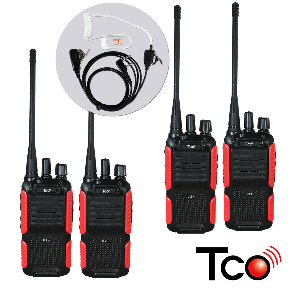 TCO 專業導管無線對講機 (4入裝) TCOU2+ x2