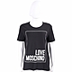 LOVE MOSCHINO 方框字母彈性棉黑色短袖TEE T恤 product thumbnail 1