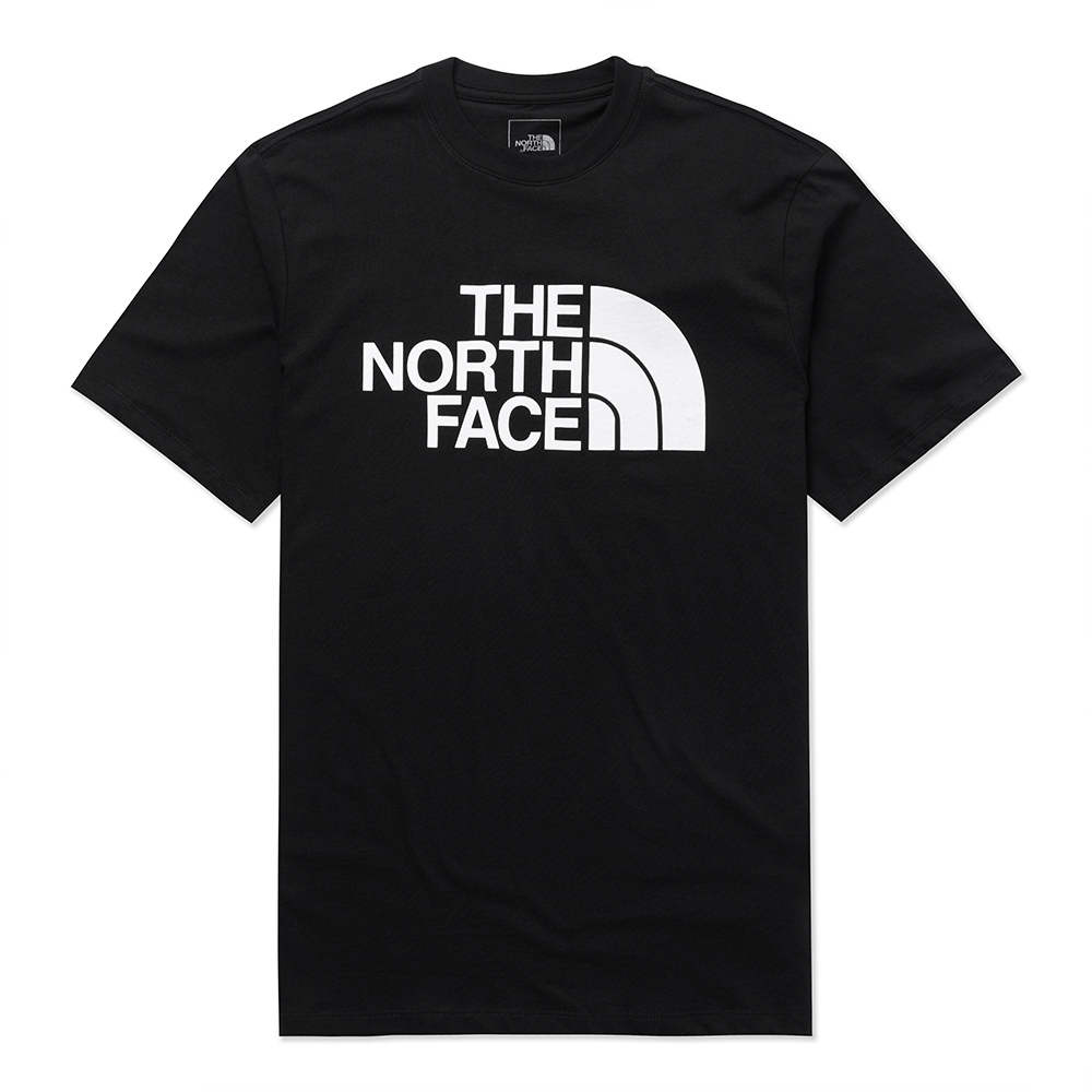 The North Face 熱銷印刷Logo圖案短袖T恤-黑色