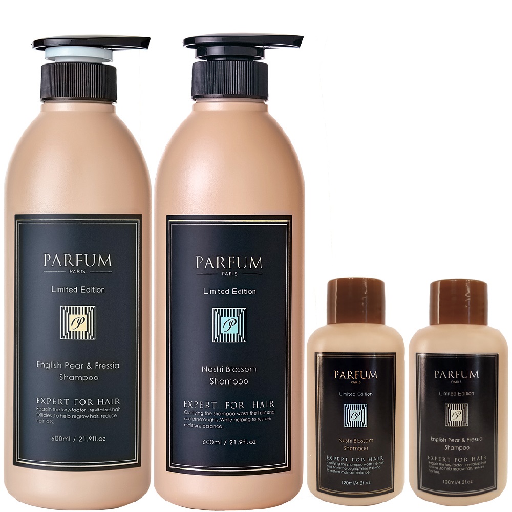 Parfum 巴黎帕芬 香氛精油洗髮精600mlX2+贈洗髮精X2