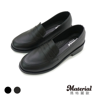 Material瑪特麗歐 MIT樂福鞋 簡約橫帶樂福鞋  T52852