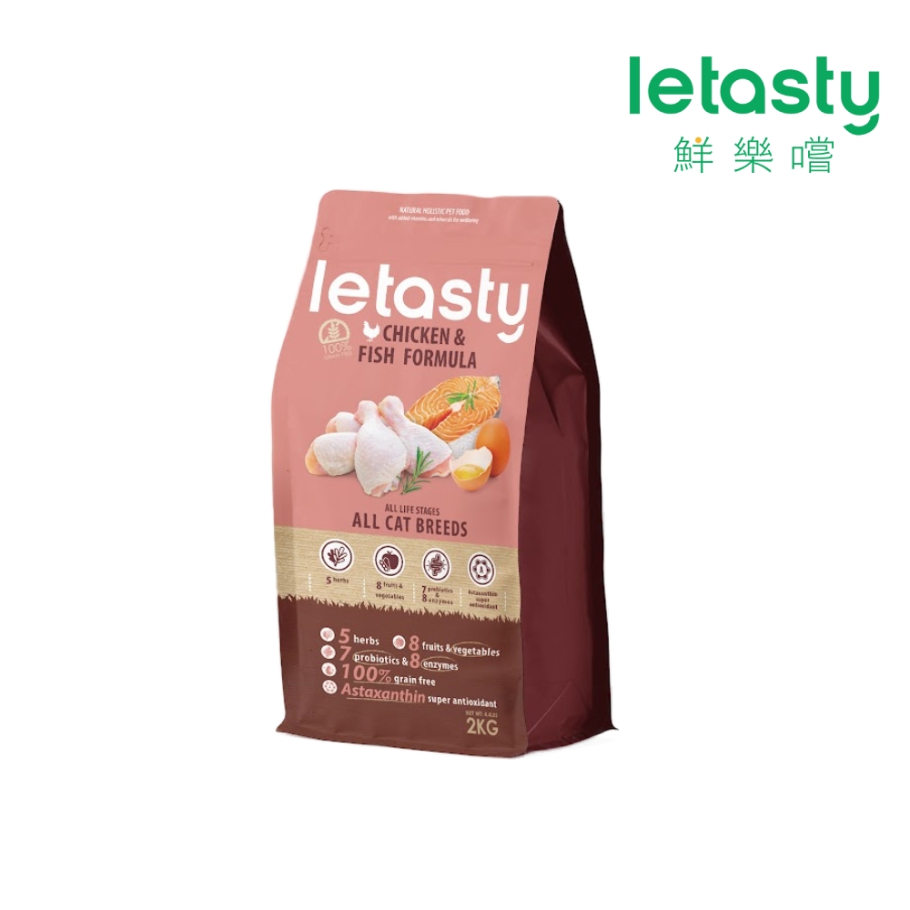 letasty 鮮樂嚐 無穀全齡貓雞&鮭魚 泌尿化毛配方 2kg