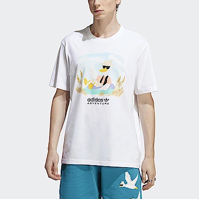 Adidas ADV Tee HZ1145 男 短袖 上衣 T恤 亞洲版 休閒 活潑 俏皮 棉質 舒適 穿搭 白