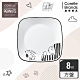 【美國康寧】CORELLE SNOOPY 復刻黑白方形8吋午餐盤 product thumbnail 1