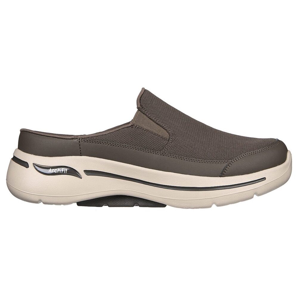 Skechers Go Walk Arch Fit [216253TPE] 男 健走鞋 穆勒鞋 休閒 足弓支撐 舒適 棕