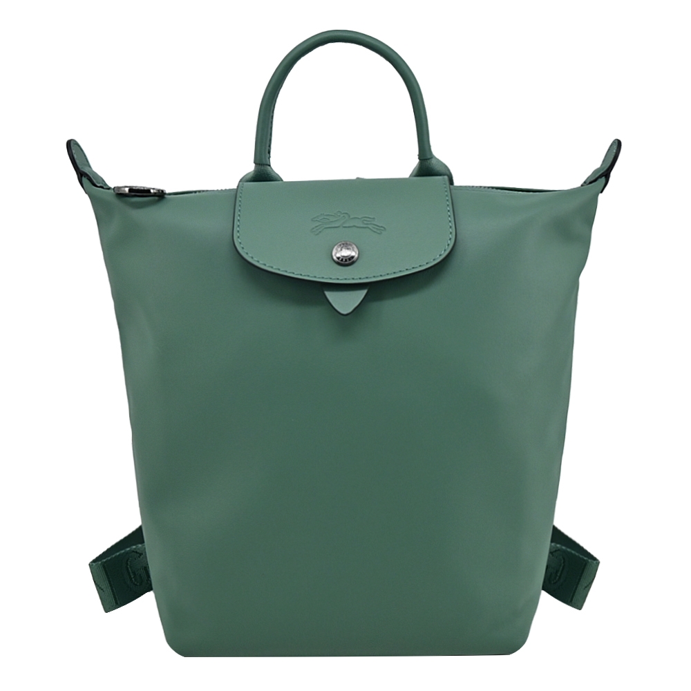 LONGCHAMP LE PLIAGE XTRA系列牛皮後背包(小/鼠尾草綠)