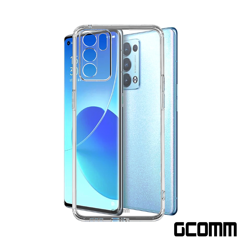 GCOMM OPPO Reno6 Pro 清透圓角防滑邊保護套 Round Edge