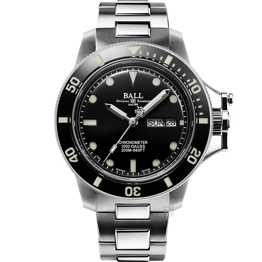 Ball Watch Engineer Original瑞士天文台認證200米防水機械錶-DM2118B-SCJ-BK