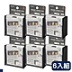 日本 inomata 磁鐵收納盒 黑 6入組 (5099BK) product thumbnail 1