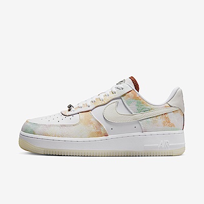 Nike Wmns Air Force 1 07 LX [FJ7739-101] 女 休閒鞋 經典 扎染 變形蟲 白 彩