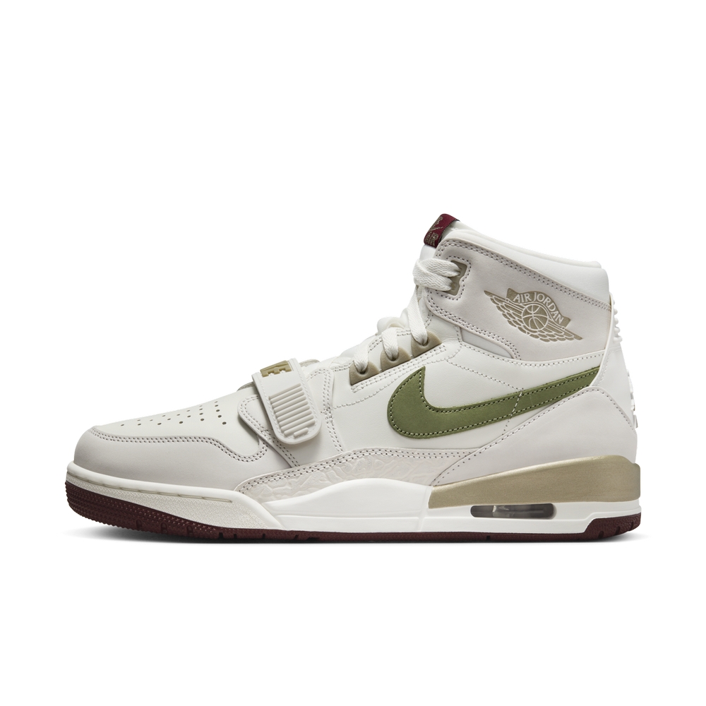 NIKE AIR JORDAN LEGACY 312 男運動籃球鞋-白綠紅-HF0745131