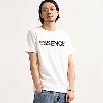 簡約文字純棉短袖T恤(20色) ZIP日本男裝