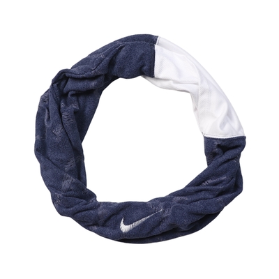 Nike 毛巾 Dri-FIT Cooling Towel 深藍 運動 訓練 路跑 環形 圍脖 透氣 輕薄 N100161945-6OS