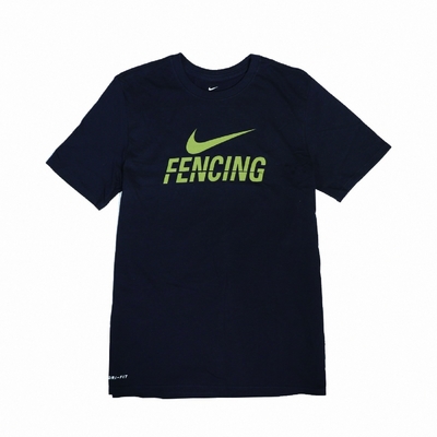 Nike T恤 Fencing Tee 棉質 男款 運動休閒 吸濕排汗 DRI-FIT 圓領 黑 金 561416010FE70