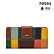 FOSSIL Logan 真皮扣式RFID防盜中長夾-彩色拼接 SL8225194 product thumbnail 1