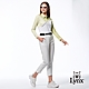 【Lynx Golf】女款日本進口布料彈性舒適西褲造型開杈設計拉鍊口袋窄管八分褲-白色 product thumbnail 2