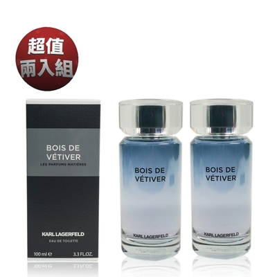 KARL LAGERFELD 卡爾 紳藍時尚男性淡香水 100ML(二入組)