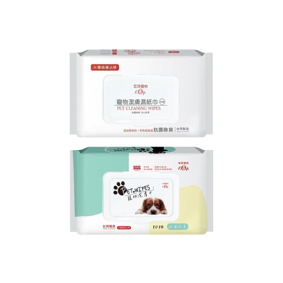 Kogi Pet宏瑋-寵物潔膚濕紙巾 犬貓用 80抽 x 4入組