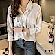 Jilli-ko 韓版氣質口袋造型襯衫- 白/淺藍 product thumbnail 1