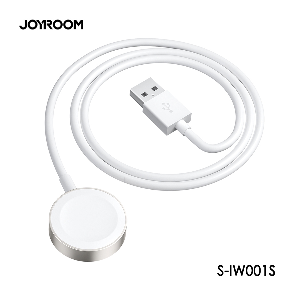 JOYROOM S-IW001S USB-A to 蘋果手錶磁力充電線1.2M 白色