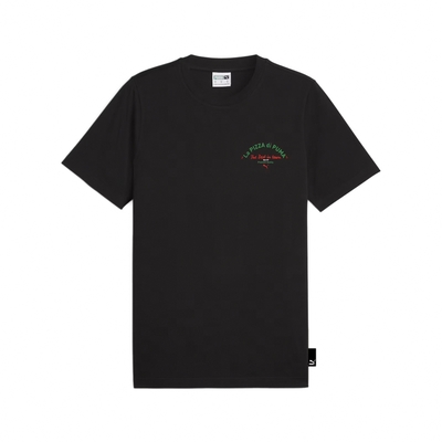 Puma 短袖 Pizza Tee 男款 黑 紅 綠 膠印 披薩 短T 62541501