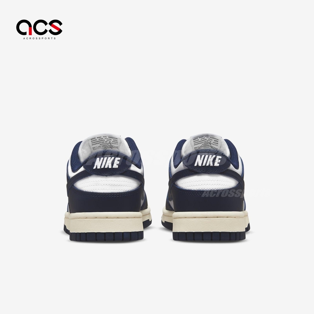 Nike 休閒鞋W Dunk Low 女鞋Vintage Navy 奶油底深藍白DD1503115