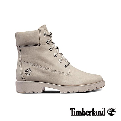 Timberland 女款灰褐色磨砂革經典6吋靴|A1XE9