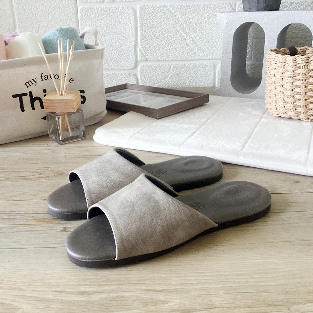 iSlippers 風格系列-渲色皮質室內拖鞋