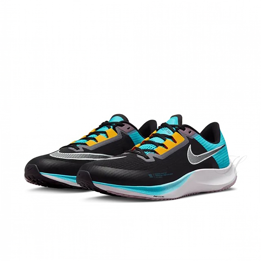 NIKE 耐吉 慢跑鞋  運動鞋 緩震 訓練 競速 男鞋 黑藍 DV1032-010 AIR ZOOM RIVAL FLY 3