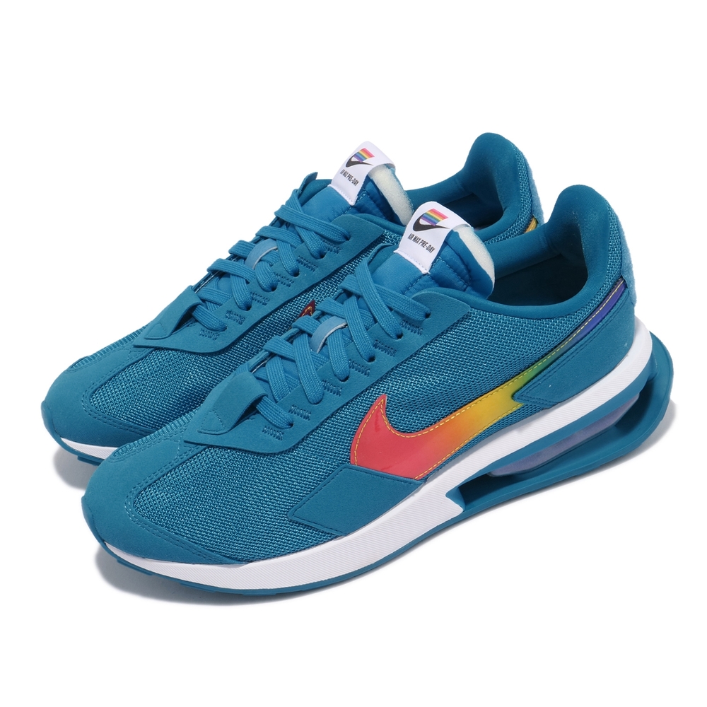 Nike 休閒鞋 Air Max Pre Day 男女鞋 Betrue 彩虹 國旗魔鬼氈 情侶穿搭 藍 彩 DD3025400