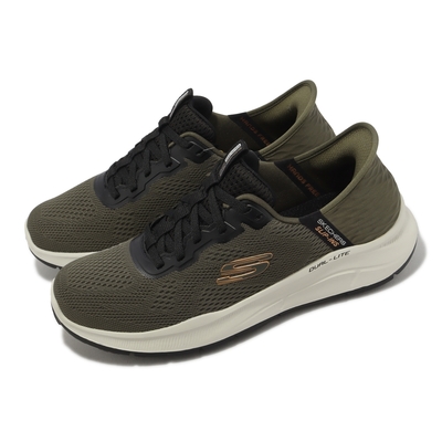 Skechers 休閒鞋 Equalizer 5 男鞋 綠 黑 瞬穿科技 Slip-Ins 記憶鞋墊 健走鞋 232460OLBK