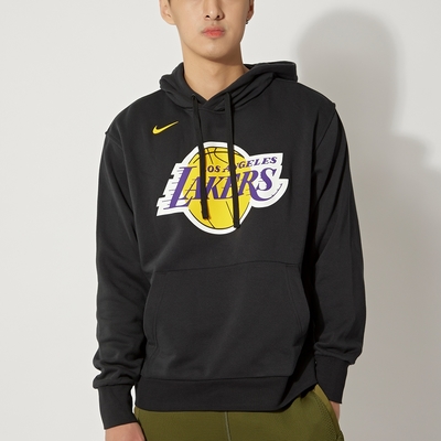 Nike As Lal M Nk Flc Po Essntl 男款 黑色 NBA 湖人隊 連帽 長袖 DR2309-010