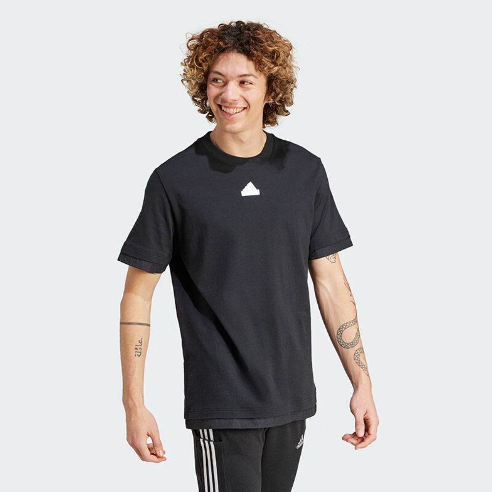 adidas 上衣 男款 短袖上衣 運動 M CE Q2 PR TEE 黑 IN3711