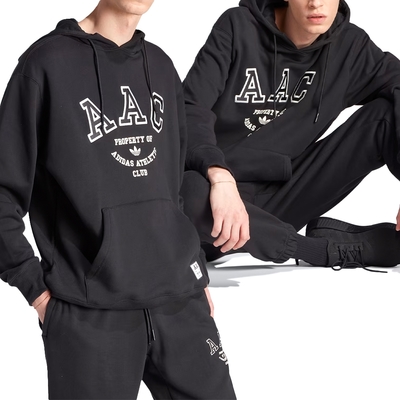 Adidas Hack AAC Hood 男款 黑色 三葉草 休閒 連帽 帽T 長袖 HZ0700