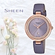 CASIO 卡西歐 SHEEN 薰衣草紫 晶鑽皮帶女錶 迎春好禮 SHE-4556PGL-6A product thumbnail 1