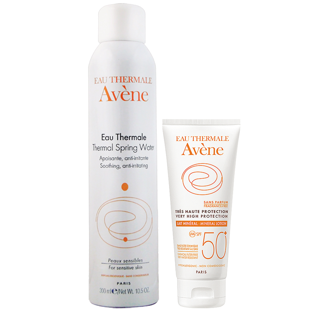 Avene雅漾 全效潤色防曬乳SPF50+ 100ml(加贈活泉水300ml)