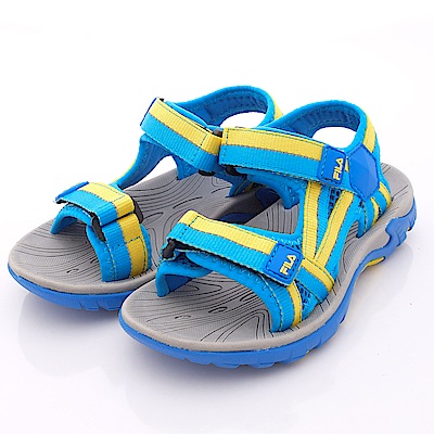 零碼-19/21cm FILA頂級童鞋 運動涼鞋款 434P-393藍黃