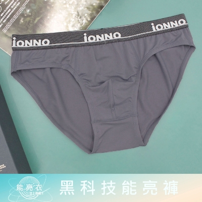 EASY SHOP-iONNO-黑科技能亮褲-機能纖維戰力補給能亮輕薄透氣三角內褲-霧灰紫
