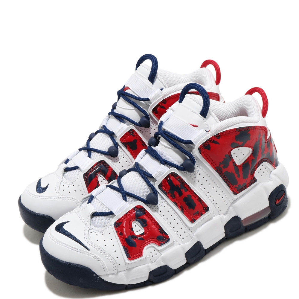 NIKE AIR MORE UPTEMPO GS 白藍紅迷彩大AIR 籃球鞋大童運動鞋CZ7885