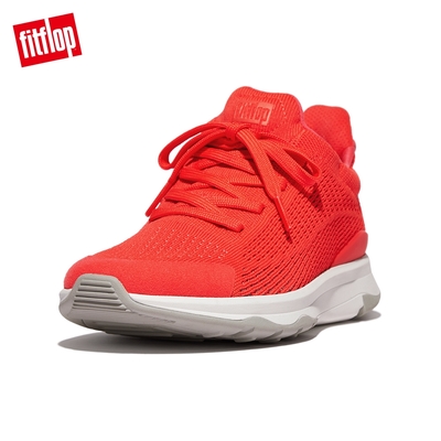 【FitFlop】VITAMIN FFX KNIT SPORTS SNEAKERS 螢光繫帶升級版運動鞋-女(霓虹橙)