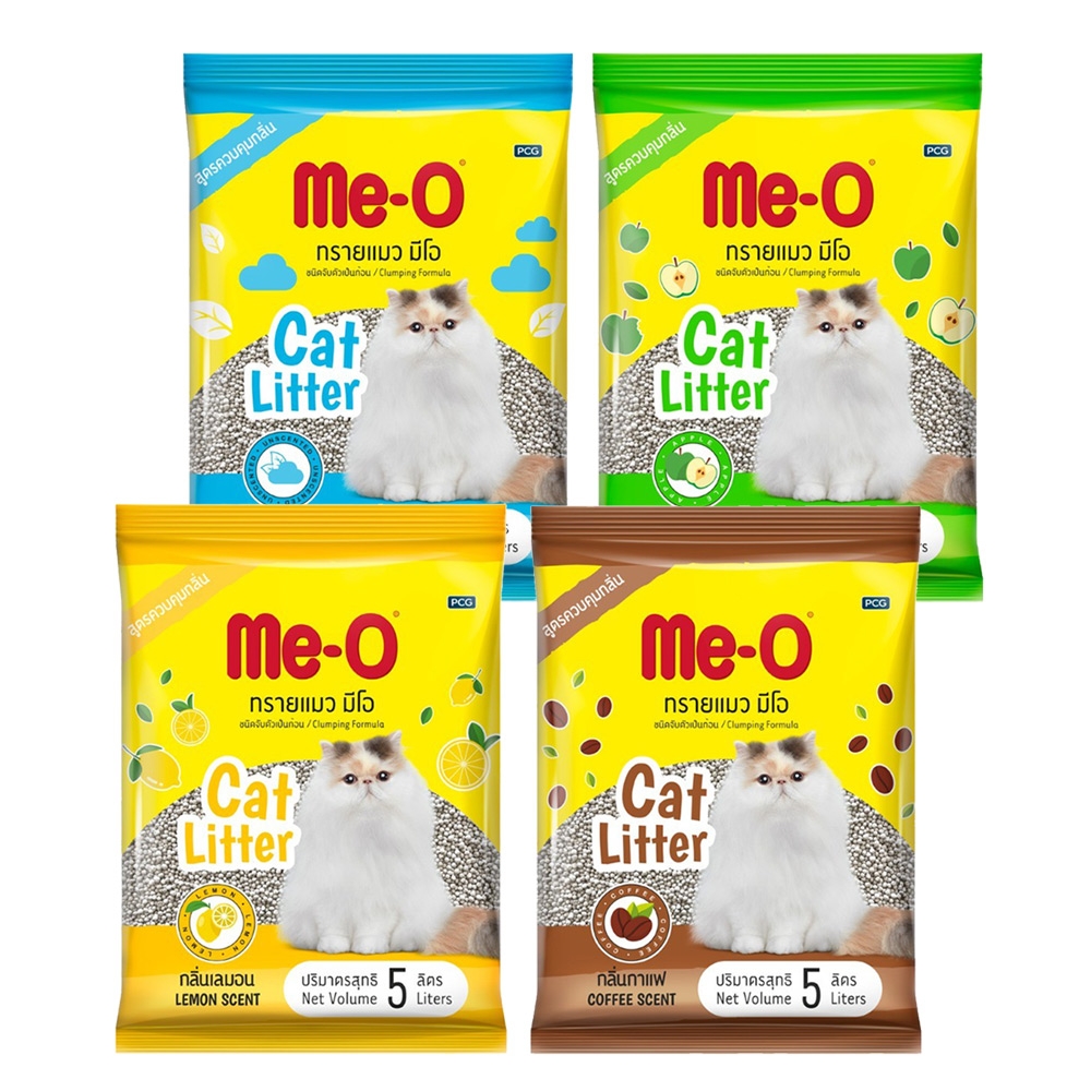 【Me-O 咪歐】 低粉塵凝結貓砂 5L x 5包/袋 (香味任選)