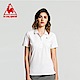 le coq sportif 法國公雞牌經典多色復古短袖POLO衫 女-白 product thumbnail 2