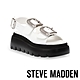 STEVE MADDEN-TRANSPORTER 扣寬帶厚底休閒涼鞋-白色 product thumbnail 1