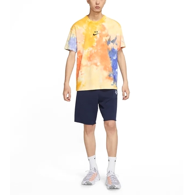 NIKE 上衣 短袖上衣 運動 男款 黃橘 DX7849819  AS M NSW SMILEY SWSH TIE DYE S