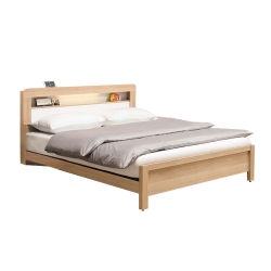 柏蒂家居-維也納5尺雙人床架(床頭片+床底/不含床墊)